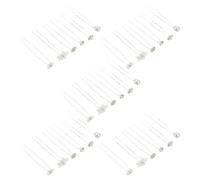 Cabilock 30 Unidades Horquilla Novia con Perlas y Brillantes, Elegante | Aleación y Plástico, 7,30x1,00x1,00cm, Ajuste Estable para Boda y Graduación