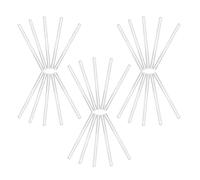 Cabilock 30 Unidades Varilla Agitadora Transparente Varilla Para De Punta Redonda De Vidrio Agitador De Vidrio De Cabeza Redonda Para Reutilizable