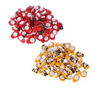 Cabilock 300 piezas Mini Ladybug y Bee Decoraciones Adhesivas Figuras Planas para Manualidades Infantiles Adornos Pequeños para Ropa y Scrapbooking Colores Vibrantes para Proyectos DIY