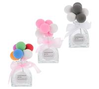 Cabilock 3piezas Botella De Globo De Confesión Para Coche Difusor De Aceites Esenciales Contenedor De Almacenamiento Vacío Adorno Para Coche Interior