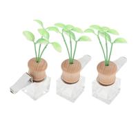Cabilock 3piezas Frasco De Perfume Para Coche De Vacío Clip Para Difusor De Fragancias Para Coche Botellas