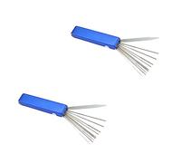 Cabilock 3piezas Limpiador de Chorro de Carburador Herramienta de Limpieza de Punta de Acero Inoxidable para Limpiar Carburadores Moto
