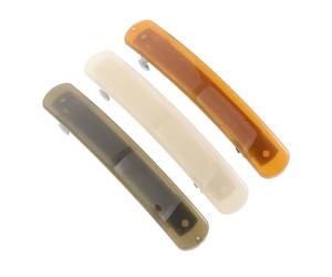 Cabilock 3piezas Pasador de Pelo Curvo Transparente Pinza Cabello de Resorte Accesorio para Mujer para Coletas para Bodas y Eventos Formales