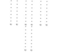 Cabilock 4 Juegos Bola De Espejo Reflectante Discoteca Espejo Globos De Discoteca Decoración Fiesta Adornos Decoración De Bares Para El Hogar Bola Reflectante Vidrio Silver 2 Cuerdas * 4