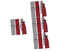 Cabilock 4 Juegos Bolsa De Embalaje De Vino Navideños Christmas Bolsa De Cerveza s De Vino Sostenedor De Botella De Botella De Vino Sabana De Algodon 6 Piezas * 4