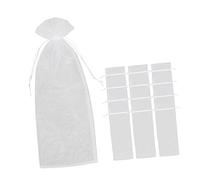 Cabilock 4 Juegos Bolsa De Organza para Botellas De Vino Bolsosde Fiesta Bolsitas para Bolsas Transparentes para Bolsas De Organza para Botellas De Vino Bolsa De Vino 12 Uds * 4