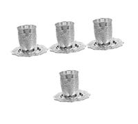 Cabilock 4 Juegos De Copas De Vino Judías Copas De Vino Exquisita Judaica De Shabat Delicada De Shabat Suministro De De Vino Festiva Decorativa Aleación De