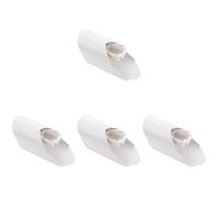 Cabilock 4 Juegos de Limpiador de Almacenamiento Pasta de Dientes Montada en La Pared de Herramientas de Cepillo de Dientes Manos de Acero Inoxidable Tubo de Metal para El Hogar