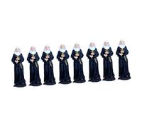 Cabilock 4 Juegos Monja Virgen Estatua Decoración De La Virgen Santa del Hogar Accesorios Decorativos para El Hogar Decoración De Peces Decoración De La Resina 2 Piezas * 4