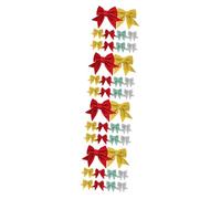 Cabilock 4 Juegos Navideñas Adornos Navideños Lazos para Árboles De Navidad Adornos para Manualidades Guirnaldas Navideñas Cintas Adornos De Lazos Navideños Lazos para 8 Uds * 4