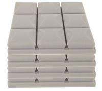 Cabilock 4 Paneles Acústicos de Espuma Ignífuga Gris 25X25X5 CM Almohadillas Insonorizantes para Reducción de Ruido Estudios Grabación y Salas Interiores