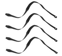 Cabilock 4 Pares Correas para Bastones de Esquí Ajustables y Resistentes de Correas Elásticas para Muñeca Accesorio para Senderismo Montañismo y Esquí Soporte Cómodo y Duradero Color Negro