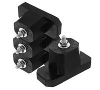 Cabilock 4 Piezas Almohadilla Vibratoria Soporte De Aire Acondicionado Cubrir Almohadilla De Montaje Del Aire Acondicionado Espuma Humectante Almohadilla Del Condensador Caucho Negro