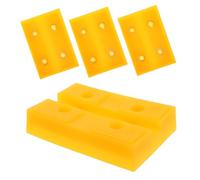 Cabilock 4 Piezas Almohadillas para Gato Hidráulico Soporte Antideslizante de Caucho Resistente para Elevador de Coche Protección para Taller y Garaje