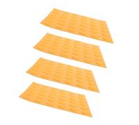 Cabilock 4 Piezas Baldosa Táctil para para con Discapacidad Visual de Pavimento Antideslizantes para Públicos y Edificios Comerciales Uso Interior y Exterior Material
