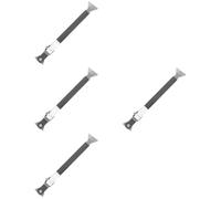 Cabilock 4 Piezas Barra de Seguridad para Ventanas y Puertas Correderas Limitador de Ventana Práctico Instalación Antiviento Accesorios de Seguridad para Hogar