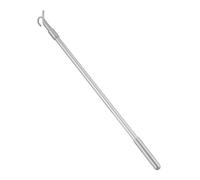 Cabilock 4 Piezas Barra giratoria retráctil para Cortinas. Tirar de la Varita de la Cortina Poste de Gancho para persiana de Ventana Barras Extensibles Colgador Barra de dominadas Silver