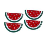 Cabilock 4 Piezas Broche de sandía de Broche de Pin de ropa alfileres de solapa palestina alfiler de esmalte palestina de sandía Clips de broche de sandía Broche chal rojo
