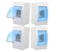 Cabilock 4 Piezas Caja de Distribución Eléctrica Transparente con Ventana para Circuitos Caja Mural para Disyuntor Protección Segura y Fácil Instalación para y Oficinas