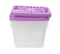 Cabilock 4 Piezas Caja Deshumidificadora Reutilizable de Contenedor Vacío para Absorción de Armarios Baños Cocinas y Sótanos Práctica y Estilizada para Hogar y Uso Interior