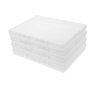 Cabilock 4 Piezas Caja Organizadora Transparente para Protector de Certificados de Tarjetas de y Registros Médicos Almacenamiento Versátil para Papeles Importantes
