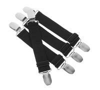 Cabilock 4 piezas Clips Elásticos Ajustables para Pantalones Sujetadores Resistentes para Botas Protección contra Viento y Agua para Ciclismo y Deportes al Aire Unisex