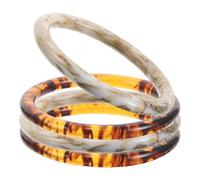 Cabilock 4 Piezas D-shaped Resin Round Purse Handles Replacement Bag Making Hardware For Handmade Beach Tote Crochet Straw Bags DIY Acrylic Handbag Accessories