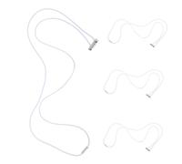 Cabilock 4 Piezas De Bridas Elásticas Multiusos Para Bolsas De Basura 70 Cm Blancas Redondas Elásticas Para Botes De Basura Y Sillas De Playa
