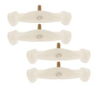 Cabilock 4 Piezas de Patas de Goma Antideslizantes para Soporte de Hombro de Violín Tamaño 1/4 y 1/8, Accesorio Desmontable para Reposapiés con Cojín de Amortiguación, Adecuado