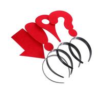 Cabilock 4 piezas Diademas Elásticas para Mujeres con Símbolos Divertidos Flechas y Signos para Carnaval Fiestas Mascarada Accesorios para Cabello