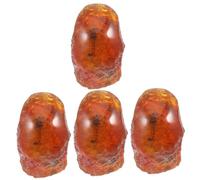 Cabilock 4 Piezas Espécimen De Escorpión Fósil Espécimen De Insecto De Piedra Escorpión Insecto Artificial Piedras De Espécimen De Insecto Amber Stone Resina