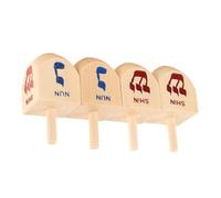 Cabilock 4 Piezas Juguetes Hanukkah de Madera Peonzas con Letras Hebreas Educativo para Relajante y Duradero para Fiestas y Decoración de Janucá