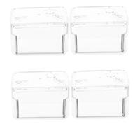 Cabilock 4 Piezas Kit Caja de Transparente con Tapa Clara Mecanismo Musical Manual DIY Estuche Plástico sin Herramientas para y Proyectos