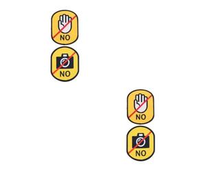 Cabilock 4 Piezas Parche Identificativo para Perro Aviso Visible, Tejido | Señal Social para Collar y Correa, Diseño Multifuncional, Protección de Seguridad, Accesorio para Mascota