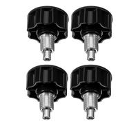 Cabilock 4 Piezas Perilla de Pasador de Resorte para Bicicleta Estática Negra B Rosca de 18 Mm 10.0 Mm, Repuesto para Ajuste de Altura y Tensión en Equipos de Fitness Interior