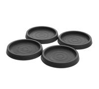Cabilock 4 Piezas Posavasos Antideslizantes para Muebles Protectores de Goma para Patas de Sillas y Sofás Tope Profesional para Ruedas Evita Deslizamientos Suelos de Madera Negro