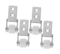 Cabilock 4 Piezas Ruedas de Nylon para Puertas Correderas Rodillos Silenciosos para Muebles y Mesas de Comedor Resistentes y Adaptables para Armarios y Guías Laterales