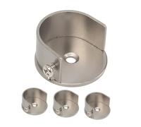 Cabilock 4 Piezas Soporte de Pared para Barra de Cortina para Zócalos de Cortina Soporte para Barra de Armario para Habitaciones