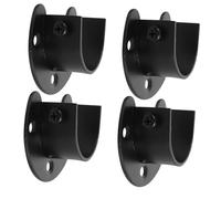 Cabilock 4 Piezas Soporte para Varilla de Armario de Acero Inoxidable de Soportes de Pared para Toalleros y Barras de Cortina Diseño Elegante y Resistente Compatible con Varillas para Baño