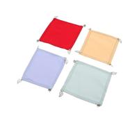 Cabilock 4 Piezas Unidades de Fundas para Copas de Vino Reutilizables y Transpirables con Peso Cubiertas Decorativas con Dijes para Picnic Cenas y Fiestas Casa