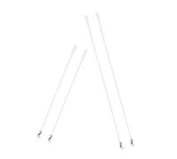 Cabilock 4 Piezas Varillas de Repuesto para de Fibra de Vidrio con Gancho de Aleación para Control de Luz y Ajuste Fácil de Cortinas Ventanas