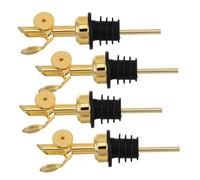 Cabilock 4 Piezas Vertedores Automáticos de Aceite y de Acero Inoxidable Dispensadores con Apertura Automática para Cócteles y Uso Casa y Bar Control Preciso y Antigoteo