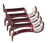 Cabilock 4 Soportes De Metal Engrosados para Barra De Cortina Soportes para Barra De Cortina Soporte para Barra De Cortina Gancho para Cortina Abrazadera para Barra De Cortina