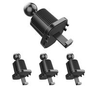 Cabilock 4 Soportes para Teléfono Móvil con Clip para Rejilla de Ventilación del Coche Base de Montaje Ajustable con Rótula de 17 MM Sujeción Fuerte y Compatible Mayoría de Dispositivos