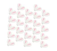 Cabilock 40 Piezas Accesorios de Diy para Diademas con Orejas de Conejo de Decoración de Pasadores para Niñas de Manualidades Color Rosa para Proyectos Escolares y Creatividad Infantil