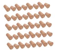 Cabilock 40 Piezas Tapones de Corcho Cónicos de Madera para Sellado Hermético de Botellas Tapones Reemplazo para Botellas de Vino Cerveza y Frascos para Proyectos Diy y Manualidades