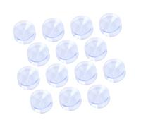 Cabilock 48 Almohadillas Protectoras para Vidrio Ventosas Dobles Transparentes 20 Mm Tamaño Pequeño para Mesas de Cristal, Protectores Antideslizantes y Espaciadores para