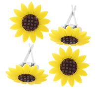 Cabilock 4piezas Clip de Aromaterapia para Coche Decoraciones Creativas para Autos Clip para Difusor de Ventilación Forma de Girasol para Viajes Coche