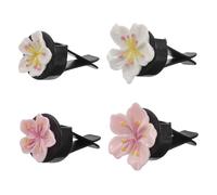 Cabilock 4piezas Clip De Aromaterapia Para Coche Difusor De Fragancia Para Coche Decoración Floral Para Salida De Aire Acondicionado Accesorios Para Flores Clips Para Ventilación De