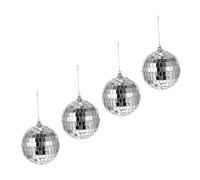 Cabilock 4piezas Decoración Bola de Espejos Adorno para Fiestas y Mesas de Postres Bolas de Discoteca Pequeñas para Escenario de Boda Esfera Reflectante para Bar y Decoraciones